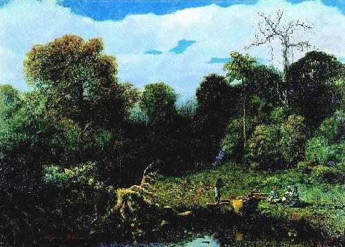 William-Adolphe Bouguereau River landscape china oil painting image